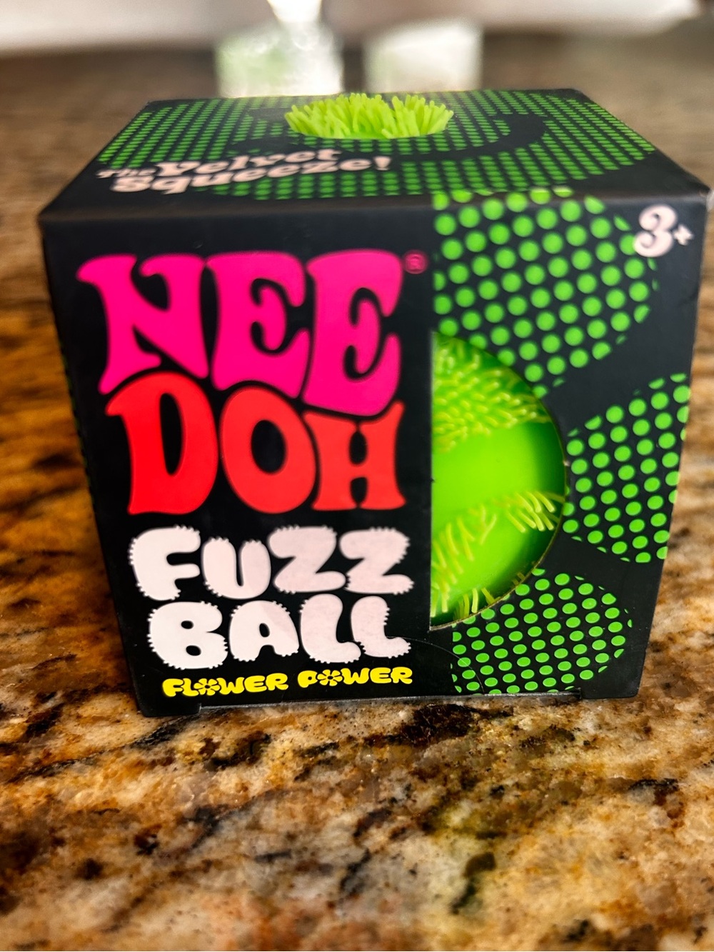 Nee Doh Fuzz Ball flower power- New. Authentic